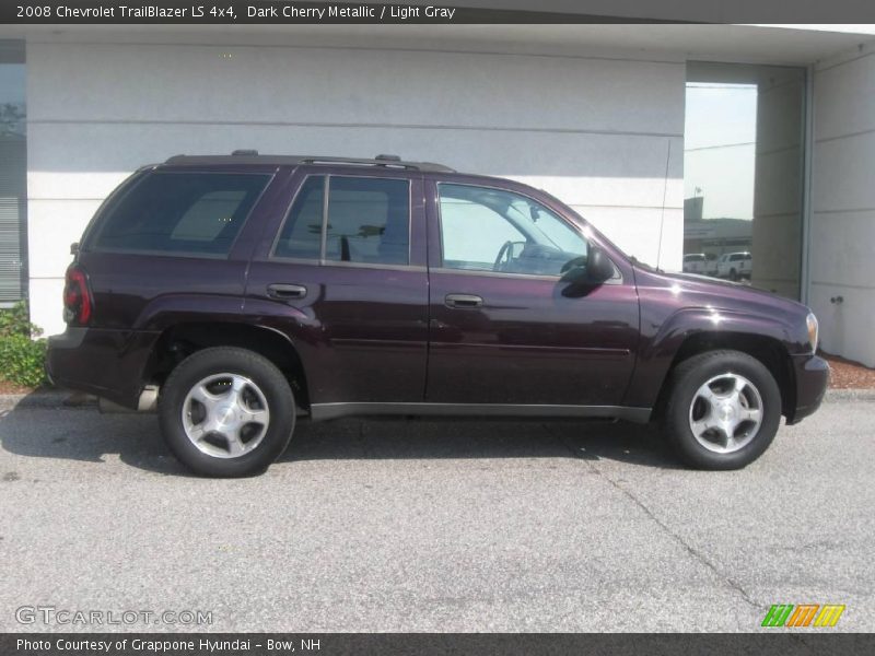 Dark Cherry Metallic / Light Gray 2008 Chevrolet TrailBlazer LS 4x4