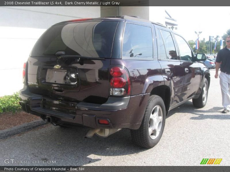 Dark Cherry Metallic / Light Gray 2008 Chevrolet TrailBlazer LS 4x4