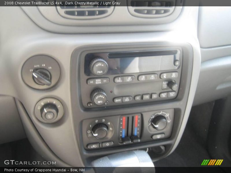 Dark Cherry Metallic / Light Gray 2008 Chevrolet TrailBlazer LS 4x4