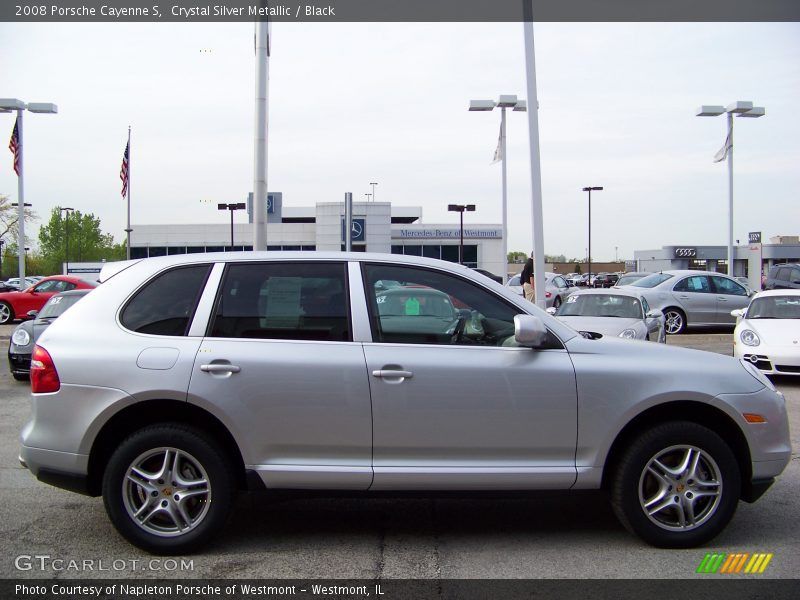 Crystal Silver Metallic / Black 2008 Porsche Cayenne S