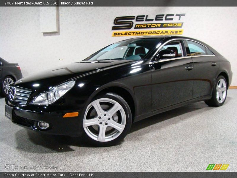 Black / Sunset Red 2007 Mercedes-Benz CLS 550