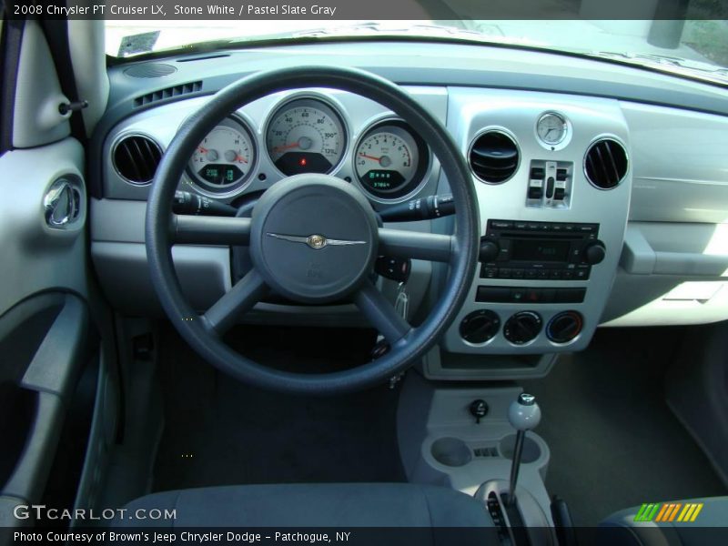 Stone White / Pastel Slate Gray 2008 Chrysler PT Cruiser LX