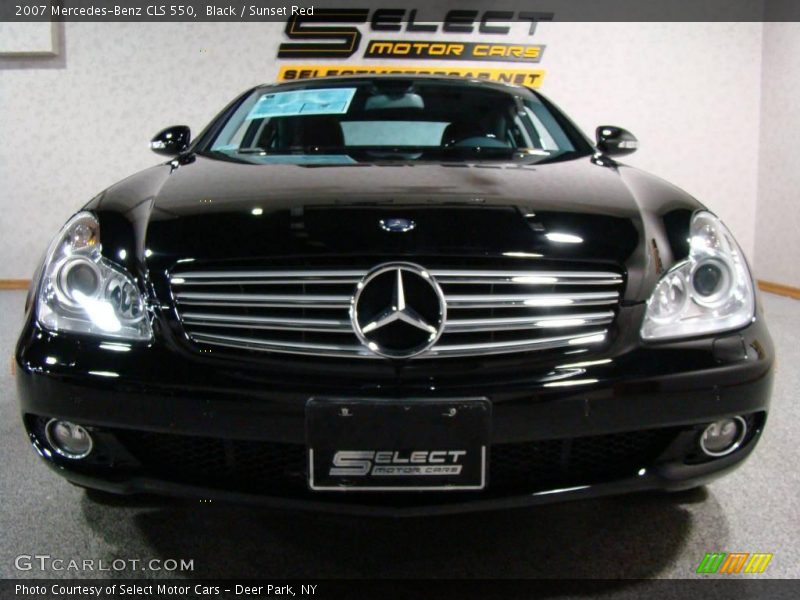Black / Sunset Red 2007 Mercedes-Benz CLS 550