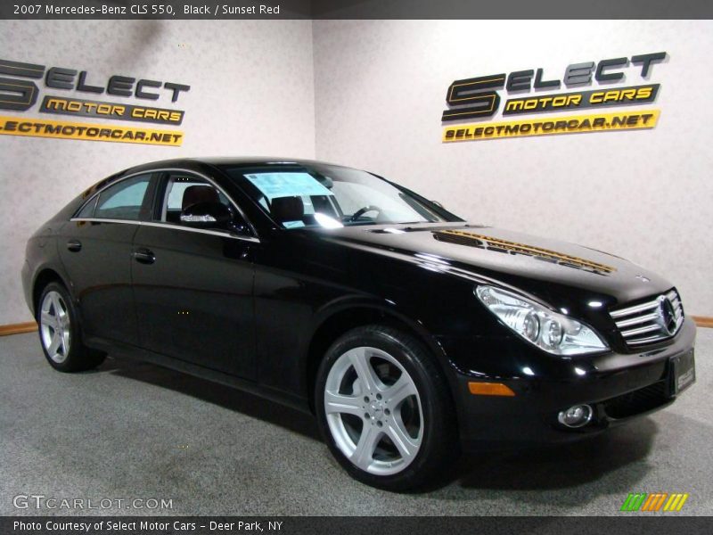Black / Sunset Red 2007 Mercedes-Benz CLS 550