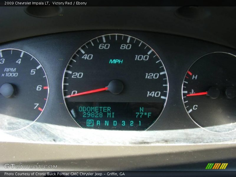Victory Red / Ebony 2009 Chevrolet Impala LT