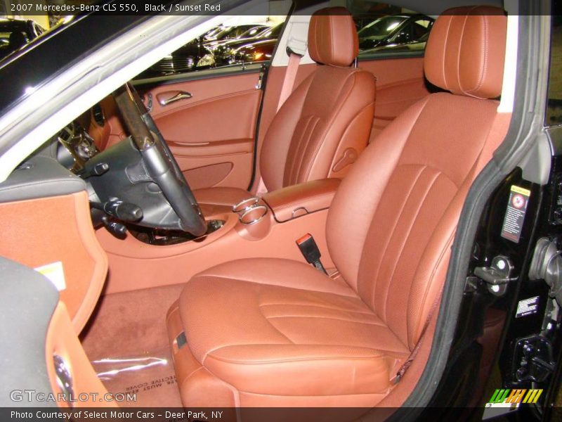 Black / Sunset Red 2007 Mercedes-Benz CLS 550