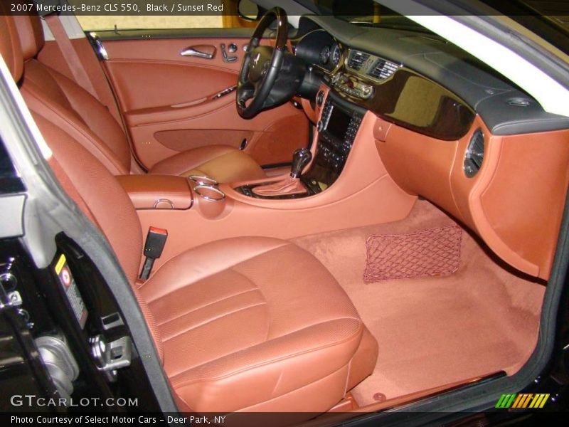 Black / Sunset Red 2007 Mercedes-Benz CLS 550