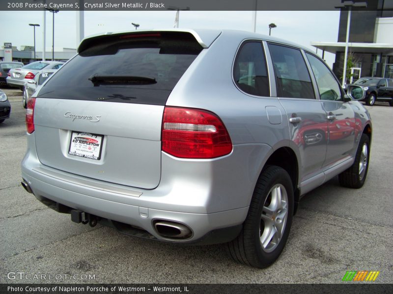 Crystal Silver Metallic / Black 2008 Porsche Cayenne S