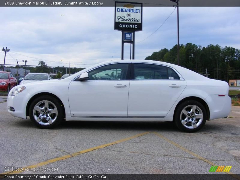Summit White / Ebony 2009 Chevrolet Malibu LT Sedan