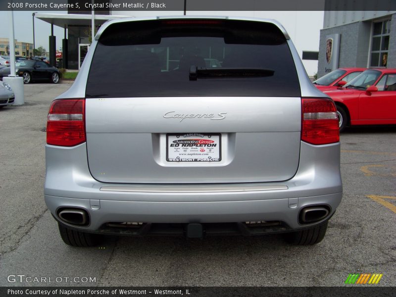 Crystal Silver Metallic / Black 2008 Porsche Cayenne S