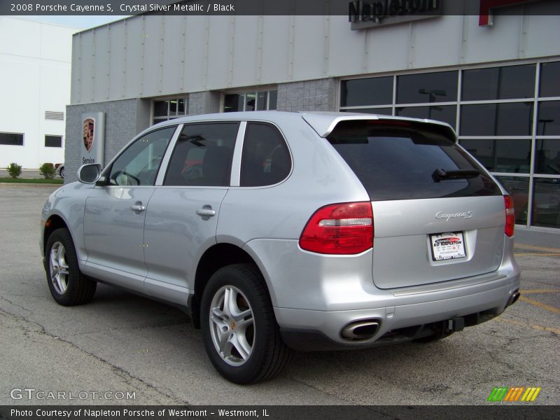 Crystal Silver Metallic / Black 2008 Porsche Cayenne S