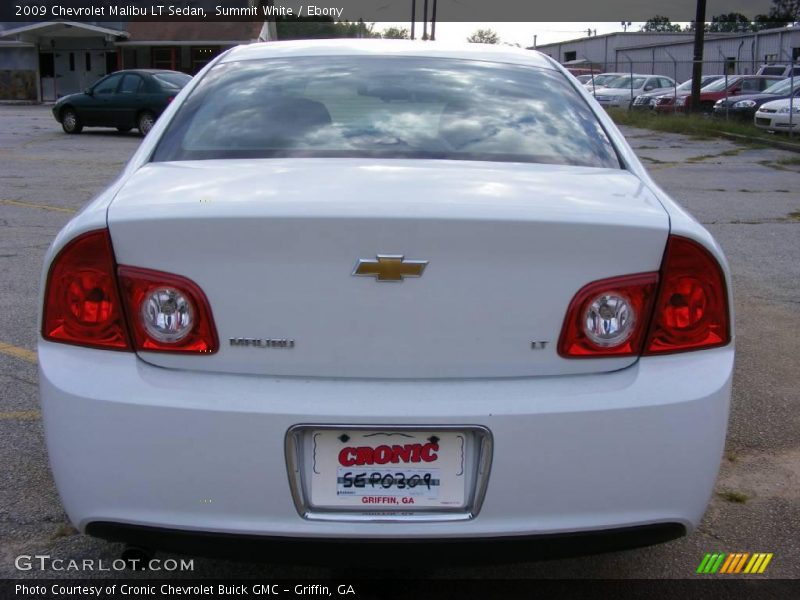 Summit White / Ebony 2009 Chevrolet Malibu LT Sedan