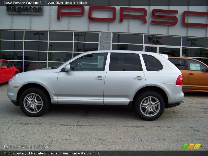 Crystal Silver Metallic / Black 2008 Porsche Cayenne S