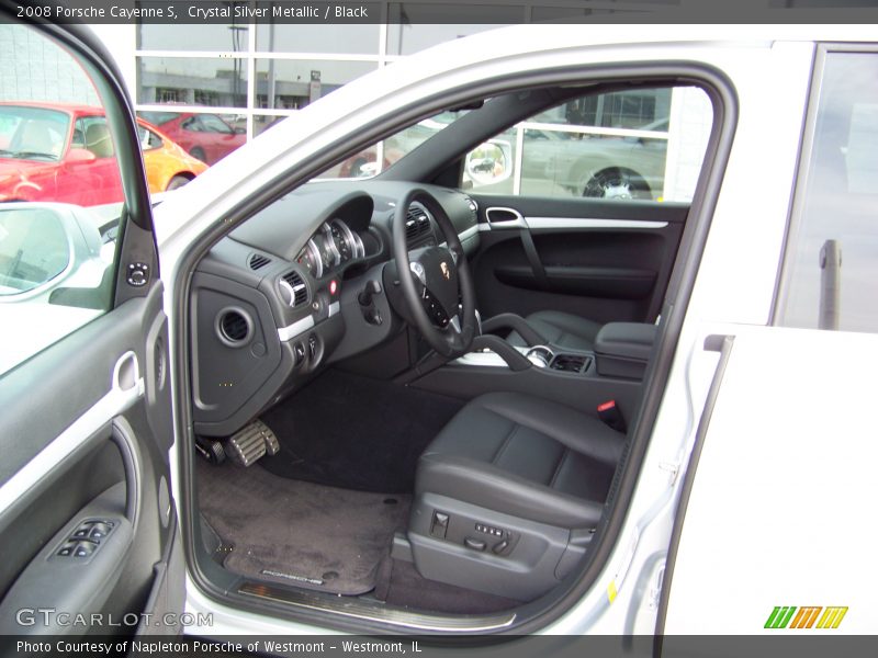 Crystal Silver Metallic / Black 2008 Porsche Cayenne S