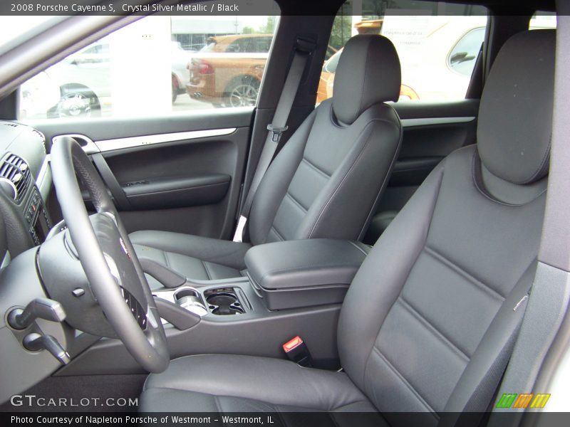 Crystal Silver Metallic / Black 2008 Porsche Cayenne S