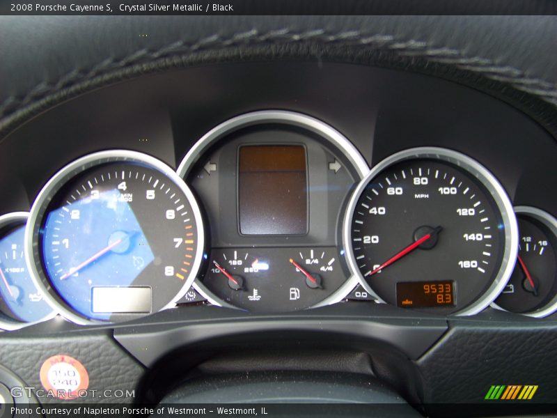 Crystal Silver Metallic / Black 2008 Porsche Cayenne S