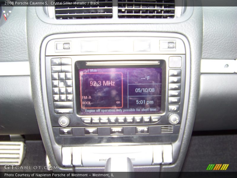 Crystal Silver Metallic / Black 2008 Porsche Cayenne S