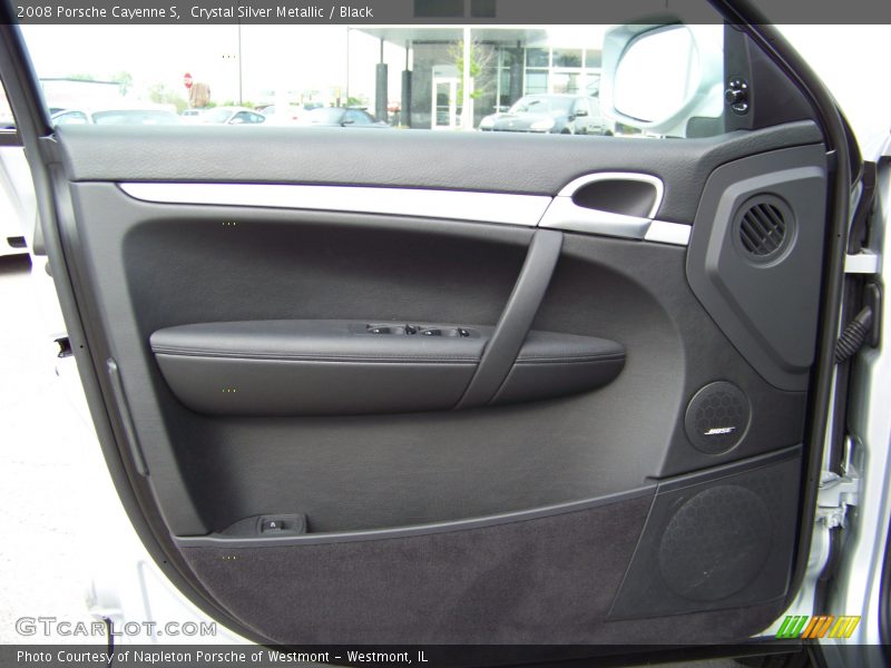 Crystal Silver Metallic / Black 2008 Porsche Cayenne S