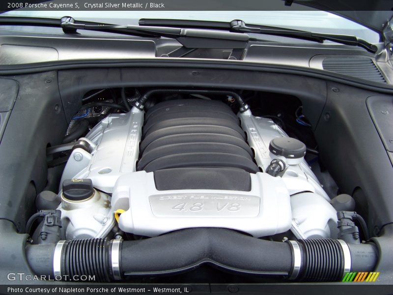 Crystal Silver Metallic / Black 2008 Porsche Cayenne S