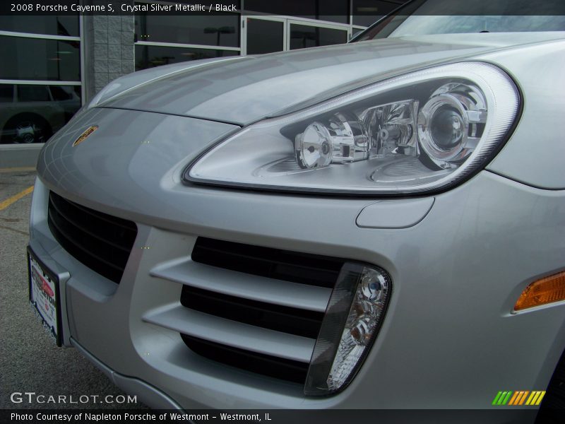 Crystal Silver Metallic / Black 2008 Porsche Cayenne S
