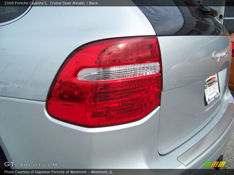 Crystal Silver Metallic / Black 2008 Porsche Cayenne S