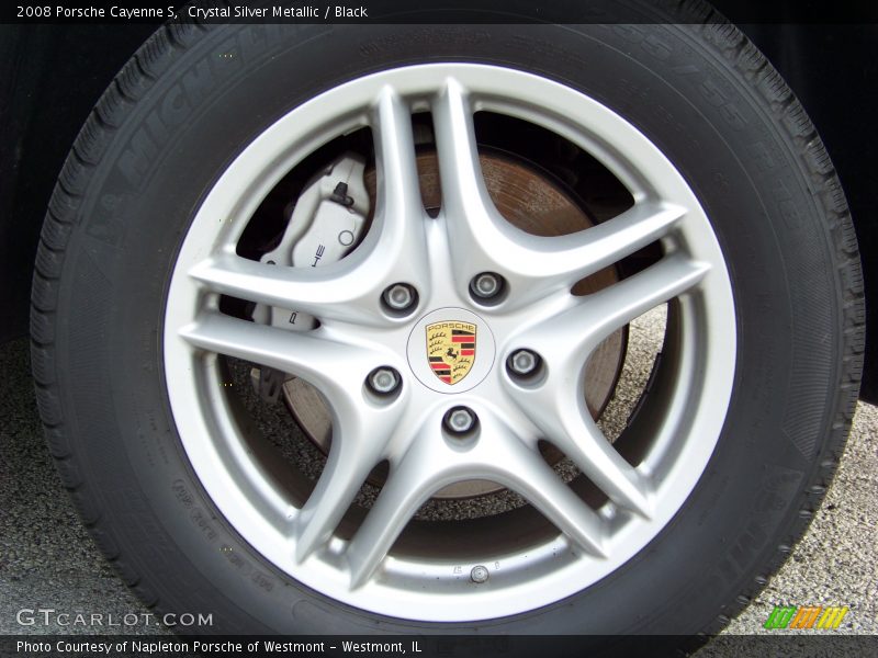 Crystal Silver Metallic / Black 2008 Porsche Cayenne S