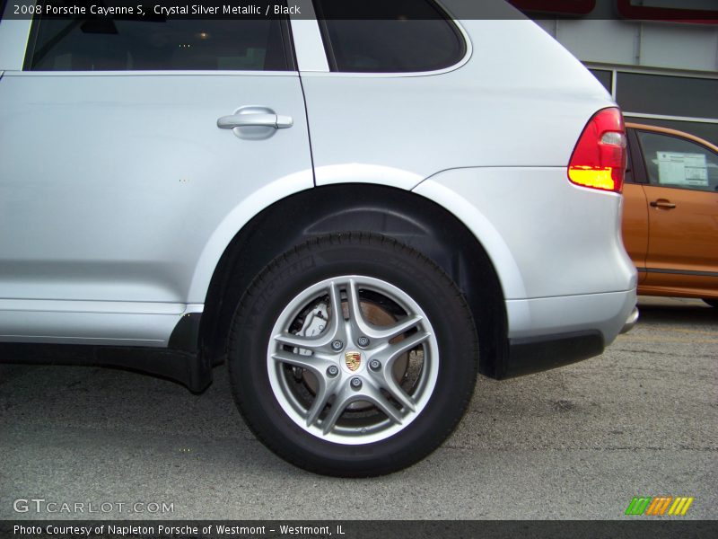Crystal Silver Metallic / Black 2008 Porsche Cayenne S
