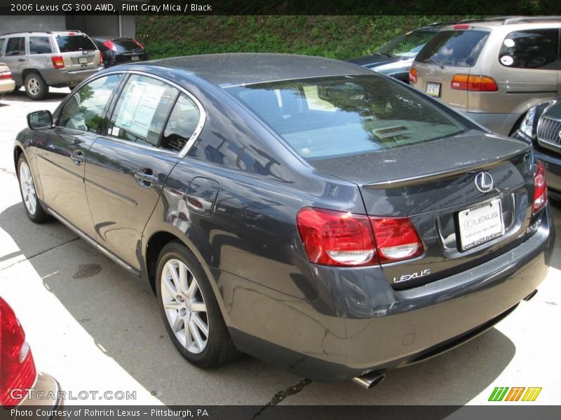 Flint Gray Mica / Black 2006 Lexus GS 300 AWD