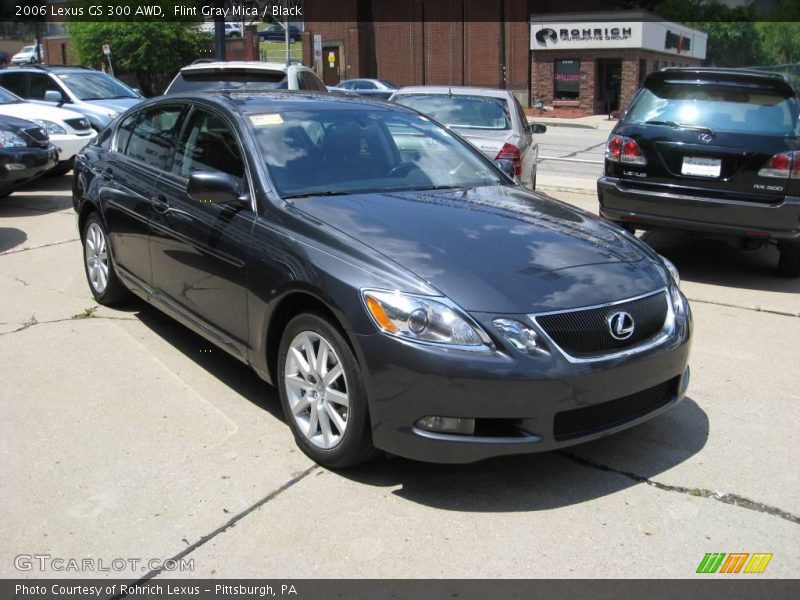 Flint Gray Mica / Black 2006 Lexus GS 300 AWD