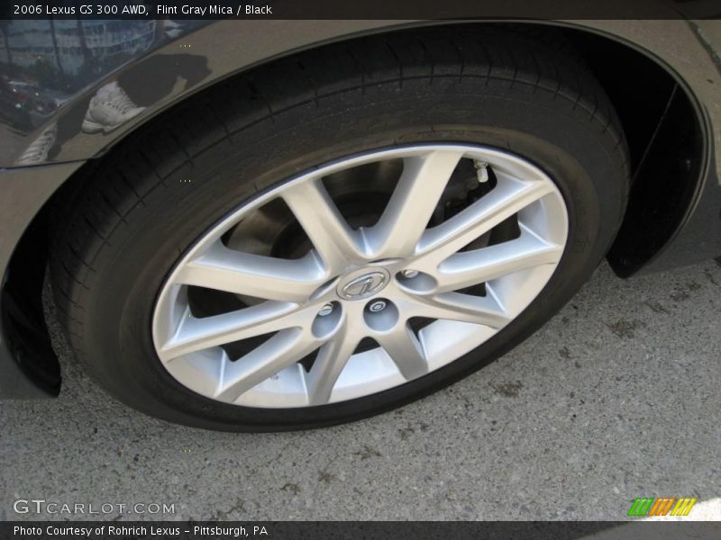 Flint Gray Mica / Black 2006 Lexus GS 300 AWD