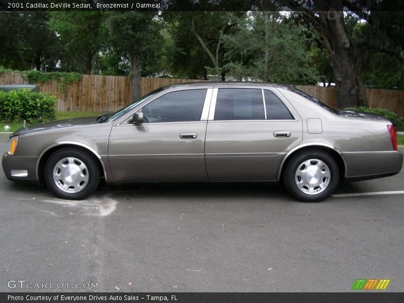 Bronzemist / Oatmeal 2001 Cadillac DeVille Sedan