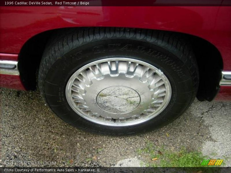 Red Tintcoat / Beige 1996 Cadillac DeVille Sedan
