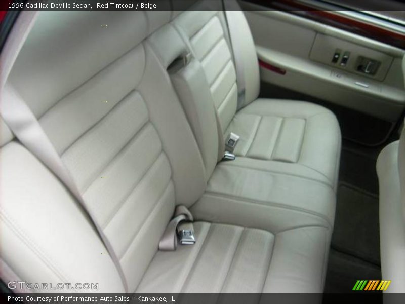 Red Tintcoat / Beige 1996 Cadillac DeVille Sedan