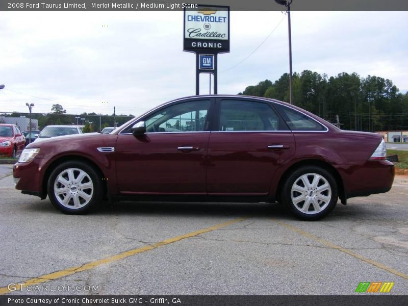 Merlot Metallic / Medium Light Stone 2008 Ford Taurus Limited