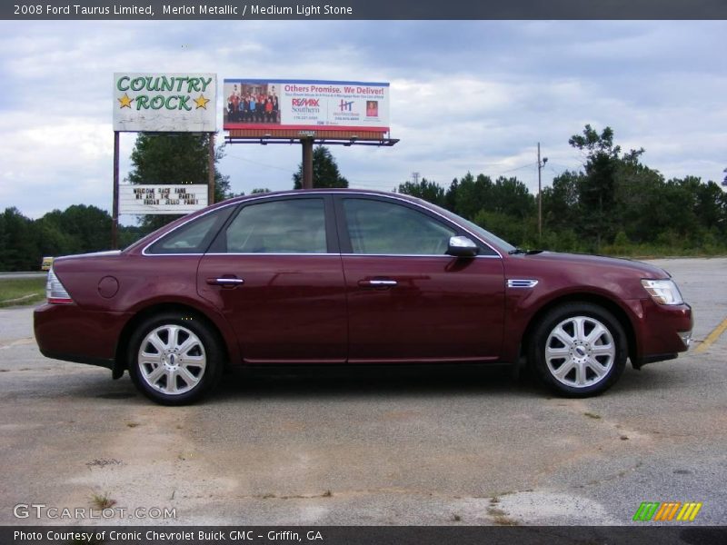 Merlot Metallic / Medium Light Stone 2008 Ford Taurus Limited