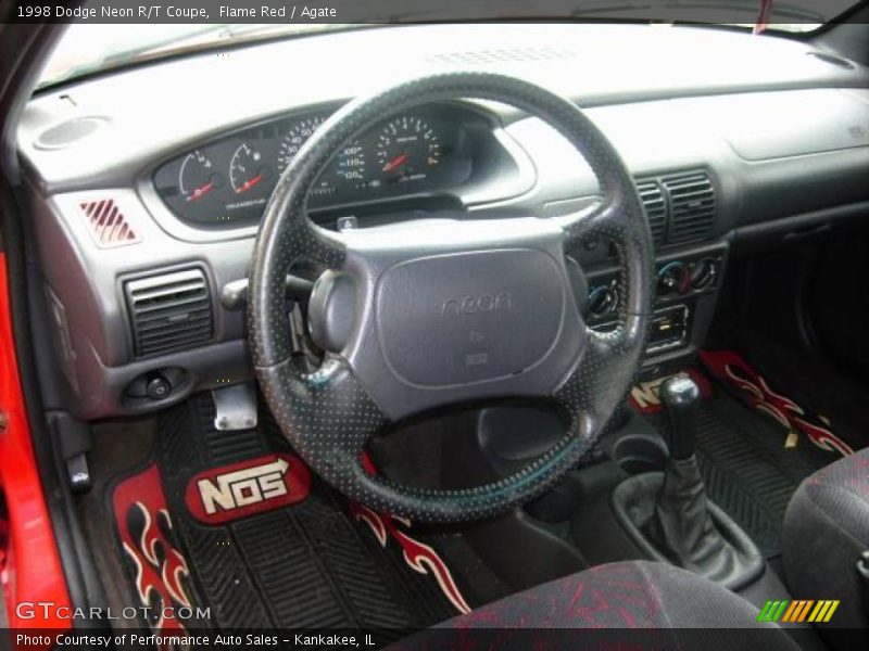 Flame Red / Agate 1998 Dodge Neon R/T Coupe