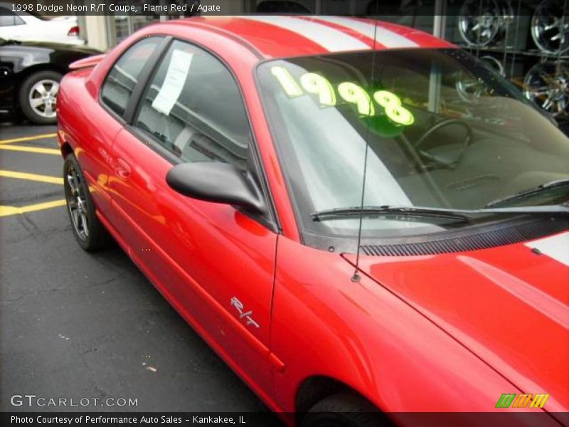 Flame Red / Agate 1998 Dodge Neon R/T Coupe