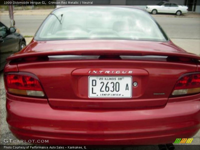 Crimson Red Metallic / Neutral 1999 Oldsmobile Intrigue GL