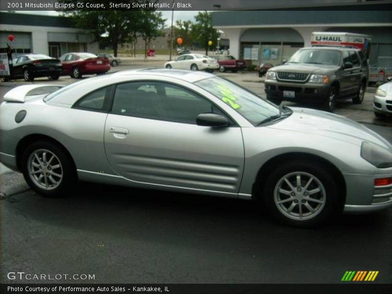 Sterling Silver Metallic / Black 2001 Mitsubishi Eclipse GS Coupe