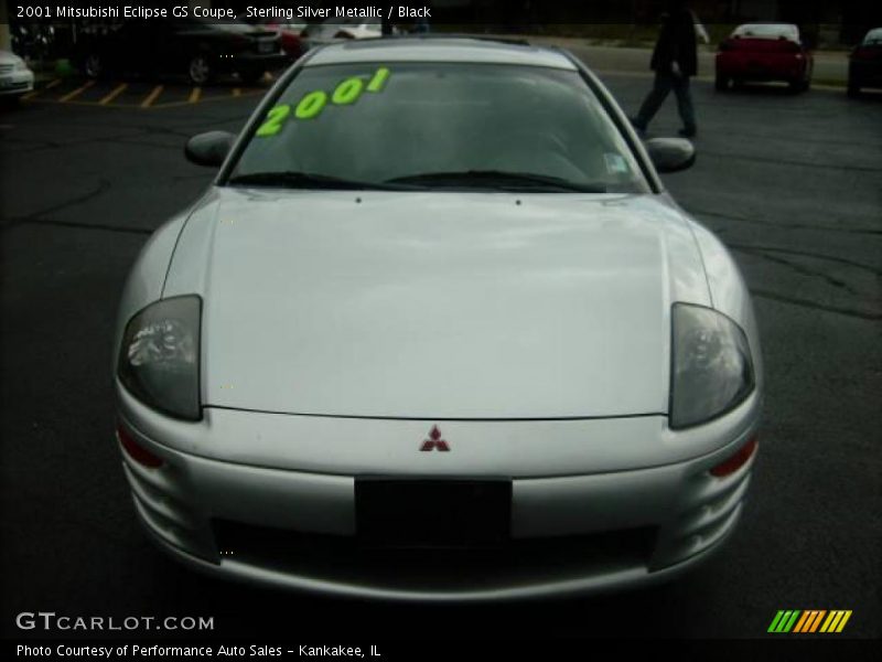 Sterling Silver Metallic / Black 2001 Mitsubishi Eclipse GS Coupe