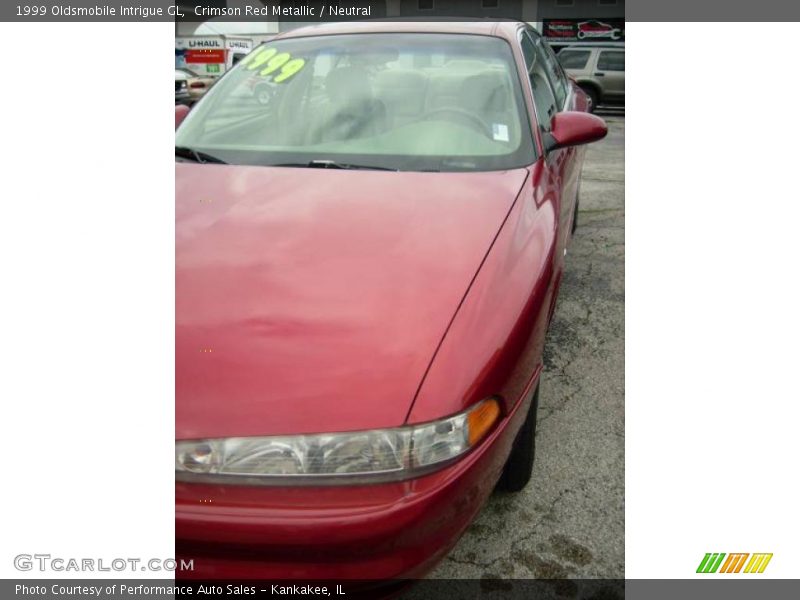 Crimson Red Metallic / Neutral 1999 Oldsmobile Intrigue GL