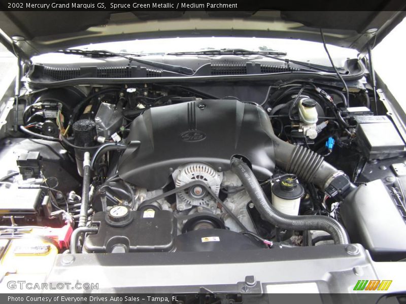 Spruce Green Metallic / Medium Parchment 2002 Mercury Grand Marquis GS