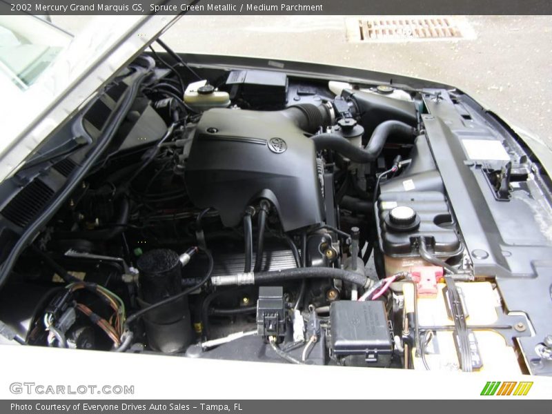 Spruce Green Metallic / Medium Parchment 2002 Mercury Grand Marquis GS