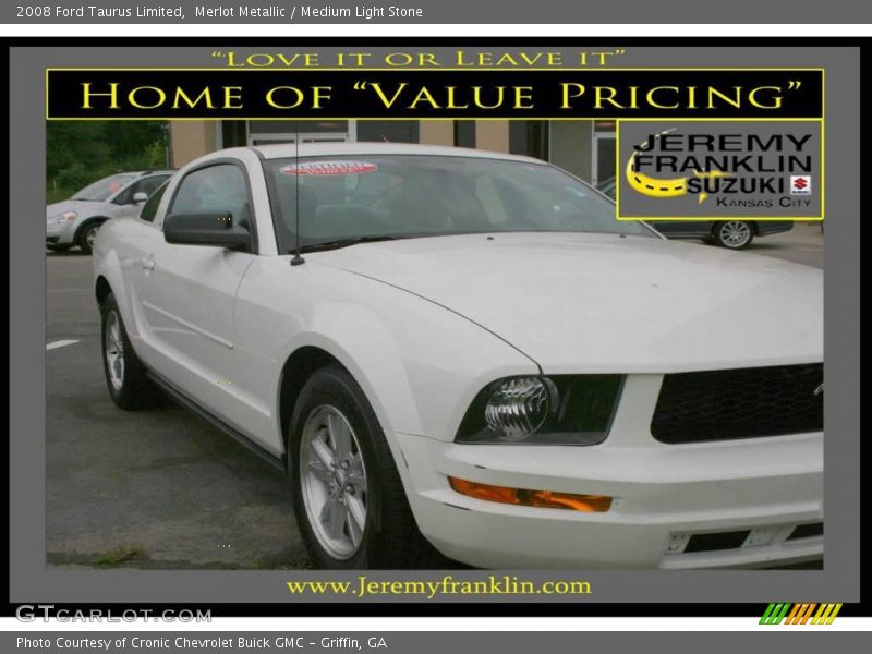 Merlot Metallic / Medium Light Stone 2008 Ford Taurus Limited