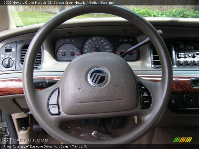 Spruce Green Metallic / Medium Parchment 2002 Mercury Grand Marquis GS