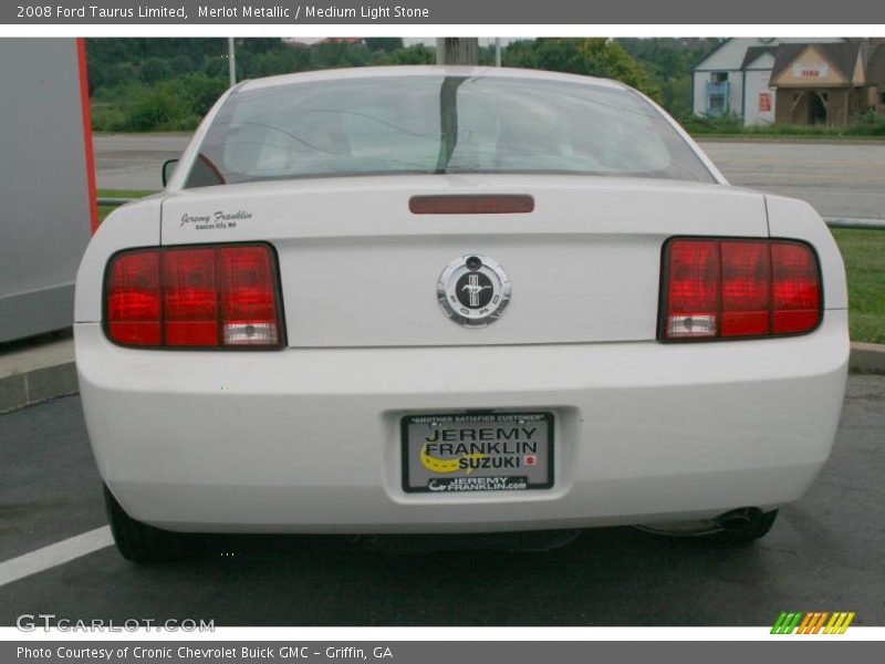 Merlot Metallic / Medium Light Stone 2008 Ford Taurus Limited