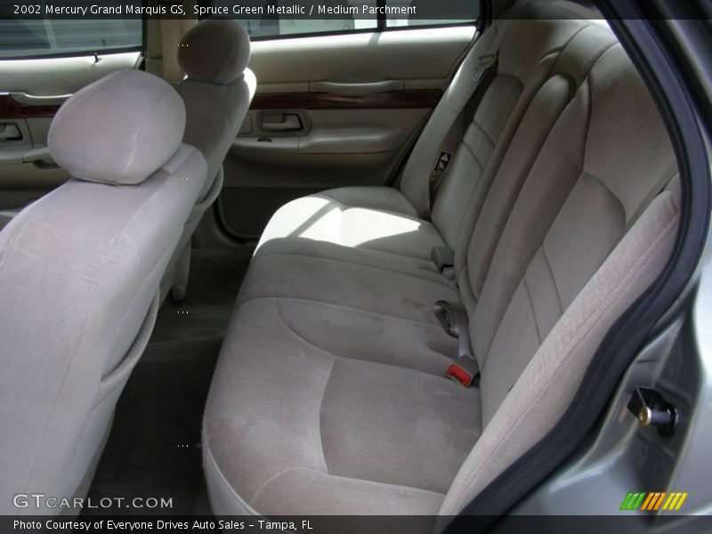 Spruce Green Metallic / Medium Parchment 2002 Mercury Grand Marquis GS
