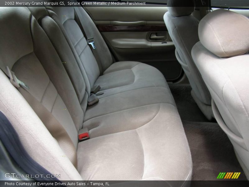 Spruce Green Metallic / Medium Parchment 2002 Mercury Grand Marquis GS