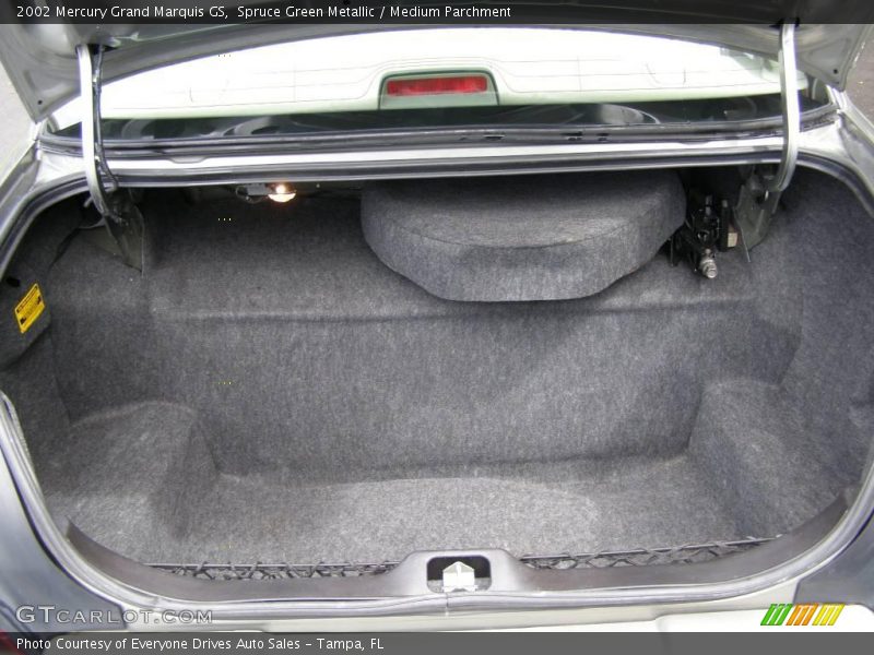 Spruce Green Metallic / Medium Parchment 2002 Mercury Grand Marquis GS