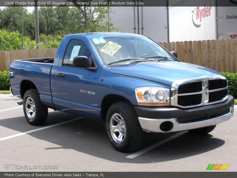 Atlantic Blue Pearl / Medium Slate Gray 2006 Dodge Ram 1500 ST Regular Cab